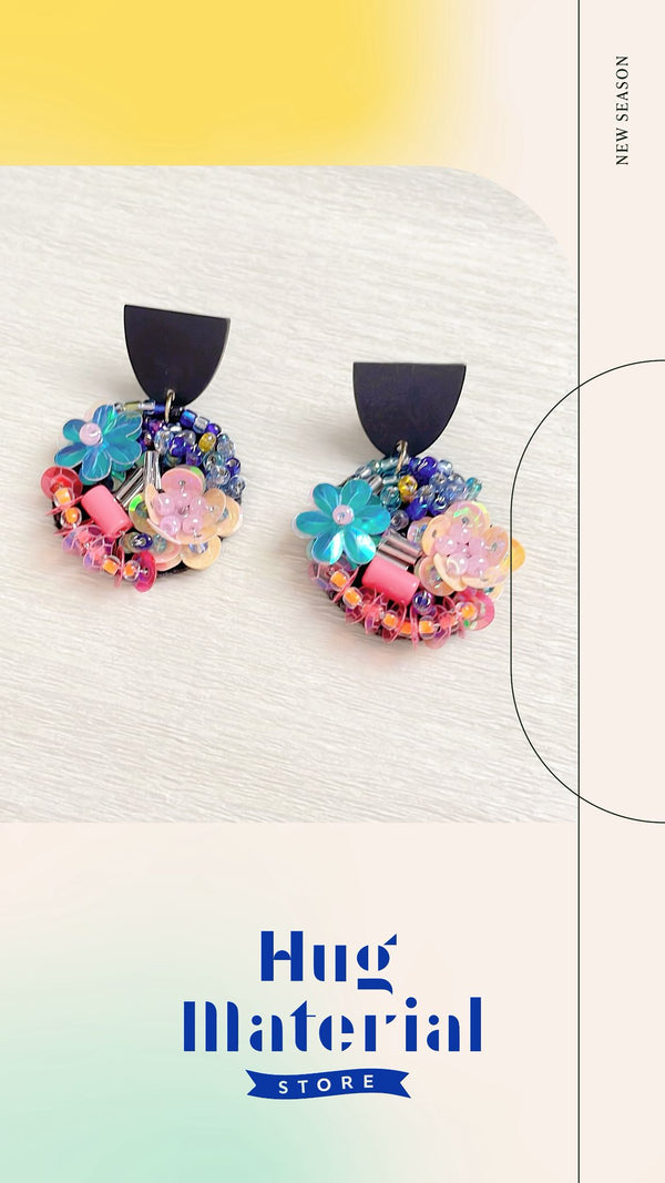 Rainbow Garden Drop Earrings
