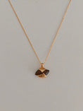Golden Fan Pendant Necklace